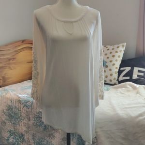 New Directions Lace Sleeve Top